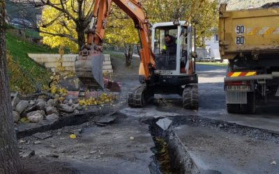 DÉMARRAGE  DES TRAVAUX DU RÉSEAU DE CHALEUR AU BOIS DE LUZ SAINT SAUVEUR