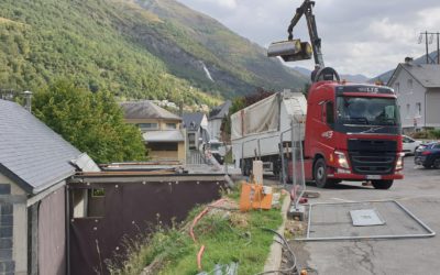 Mise en service de la première chaudière collective du SDE65